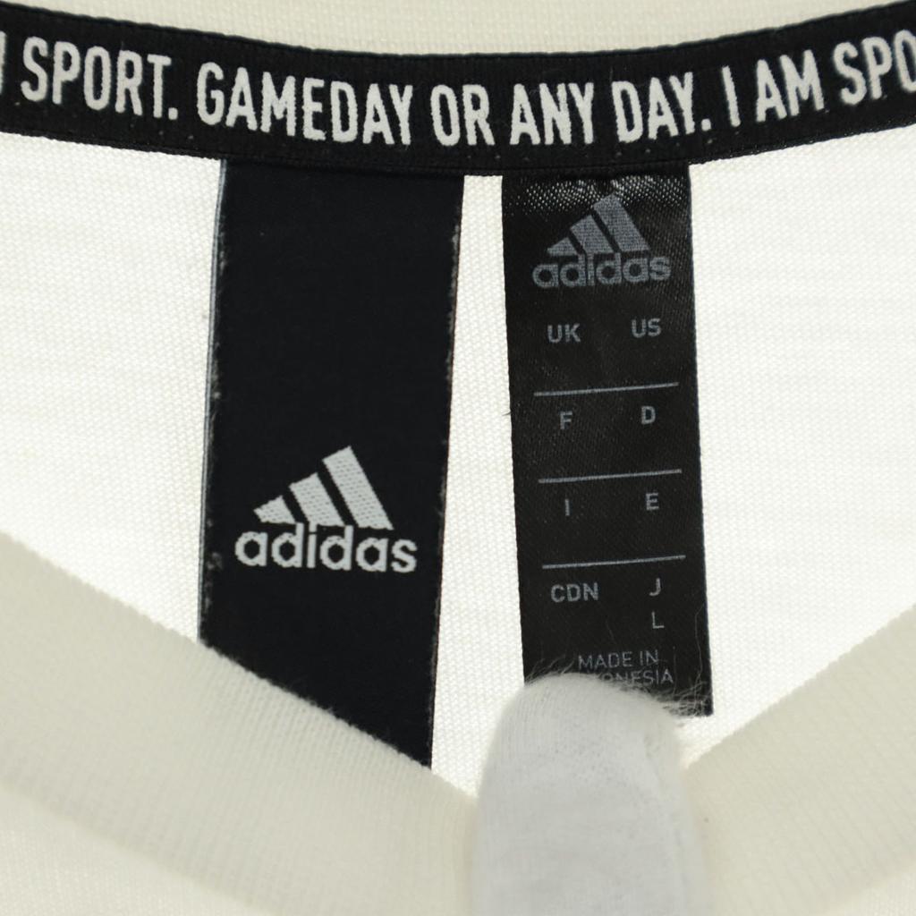 Beauty Products Adidas Logo Print Short Sleeve T-shirt L White Women Used