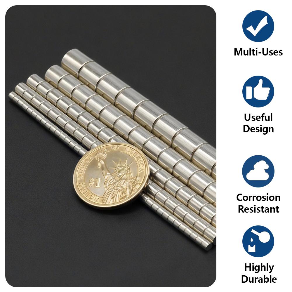 Silný neodymový magnet N35 NdfeB permanentní magnetické imanes Kulaté super silné magnetky na ledničku DIY 3x3 5x5 6x6 8x8 10x10mm