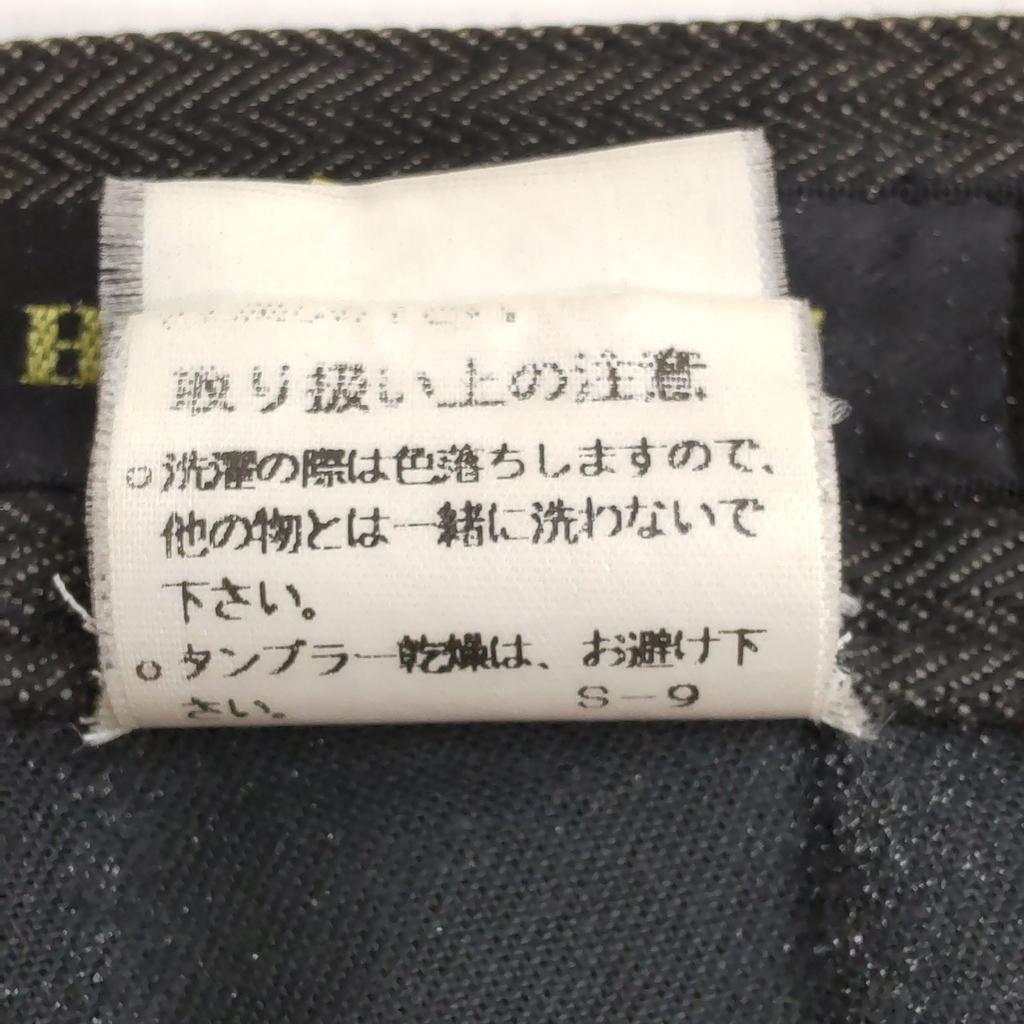 Excellent Condition HIGH STREET Black Denim Pants S Men Inseam 69cm Gray Tornado Mart(USED)