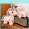 Peluche Licorne avec rembourrage en coton PP et tissu doux, cadeau idéal pour les enfants. Personnages spéciaux inclus.