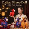 Blessing Zodiac Sheep Doll Lucky Plush Animal Toy Creative Plush Sheep Keychain  Daily Carry