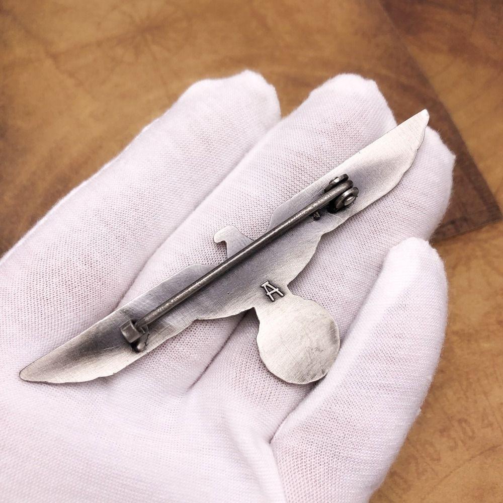 3D reliéfní brož s retro orlími křídly, přenosný německý orel, kovový odznak, univerzální