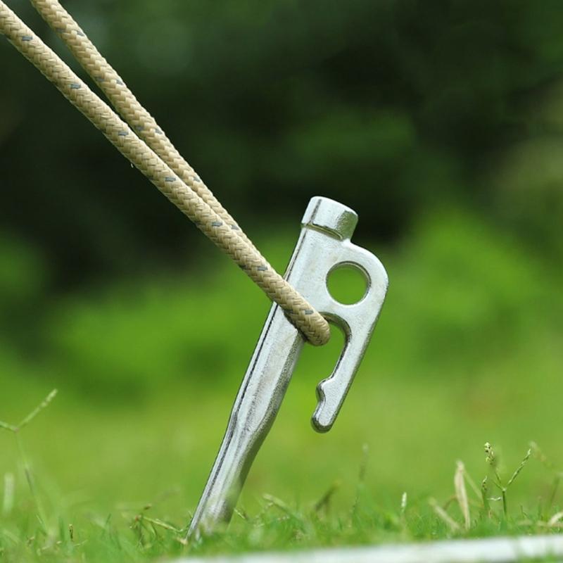 Outdoor Campings Stake Campings Anchors Peg Stainless Steels Tent Stake Replacement Yard Lawns Peg with Bag Enduring
