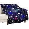Stargazing Throw Blanket Decorative Sofas Winter Beds Loose Plush Cute Plaid Designers Blankets