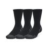 Under Armour Crew Socks Unisex 3 Pack Black 1379512-001