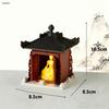 Padiglione Quadrato Antico Stampato in 3D Decorazione Bonsai - Ornamento Fioriera per Paesaggistica in Miniatura