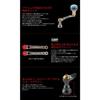 LIVRE Light Arm 58 EP30 Knob for Shimano S3 - Gunmetal Plate + Gold - 58mm