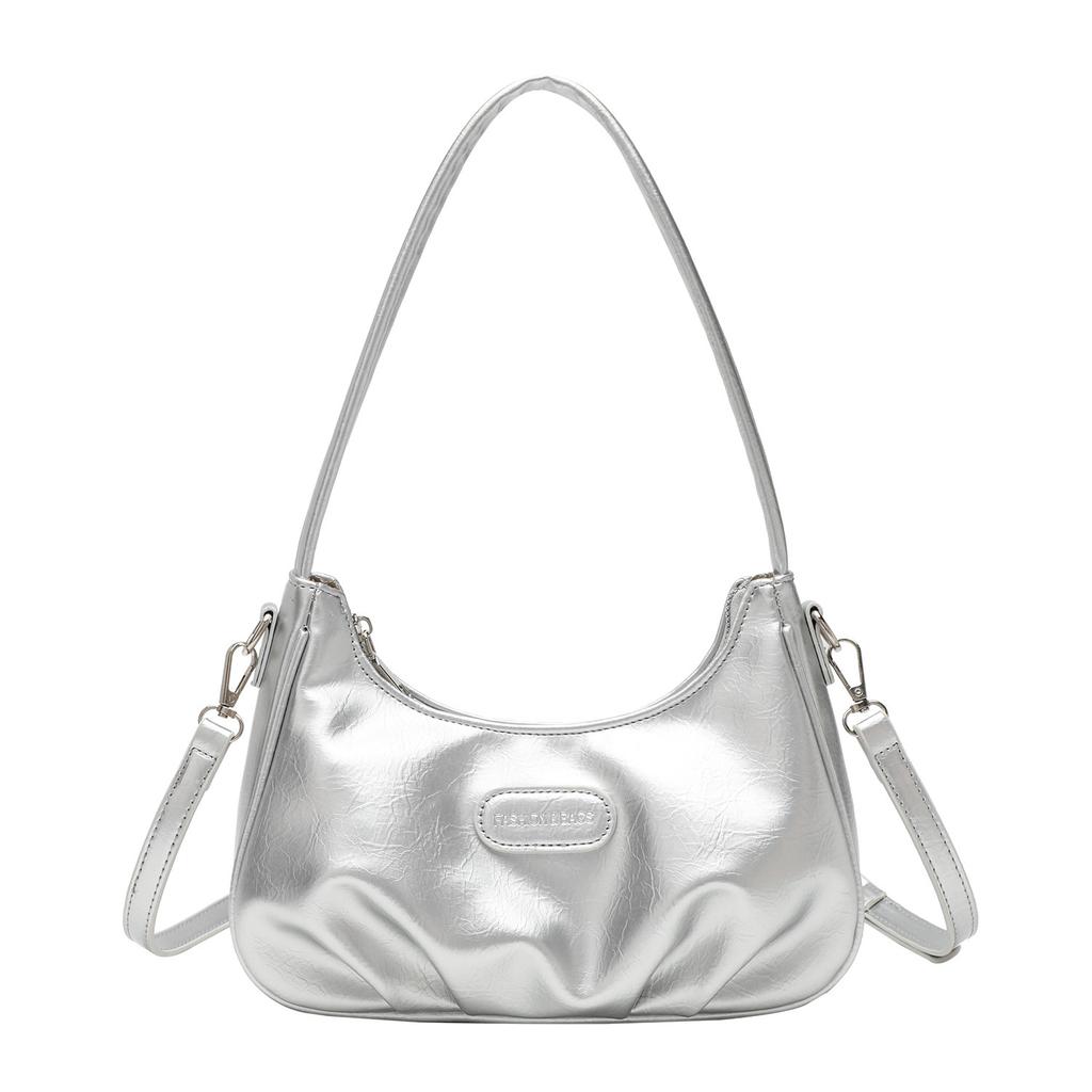 New trendy niche design pleated cloud bag versatile commuter portable shoulder messenger bag