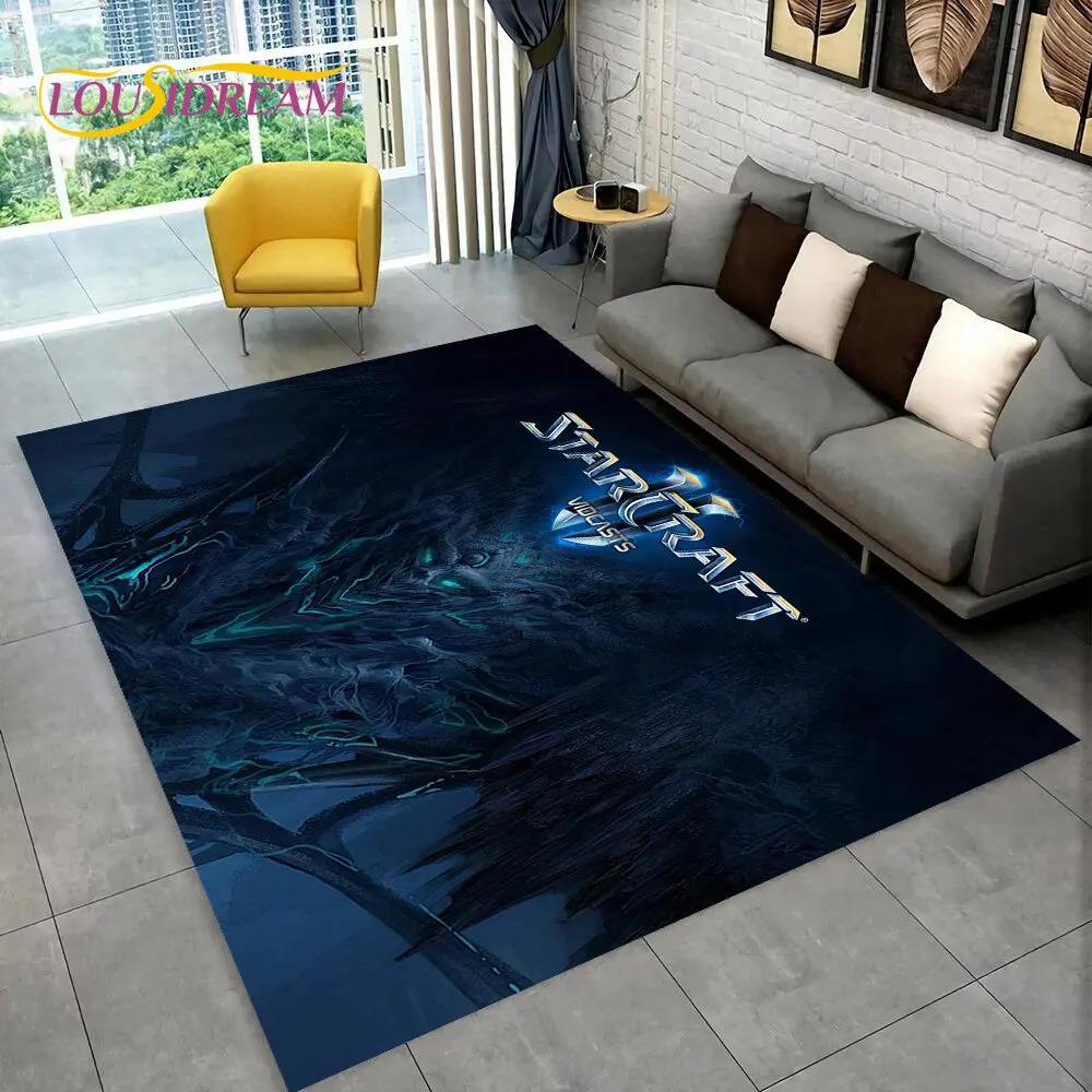 3D HD StarCraft Game Gamer PC Area Rug,Carpet Rug for Home Living Room Bedroom Sofa Doormat Decor,kids Play Non-slip Floor Mat