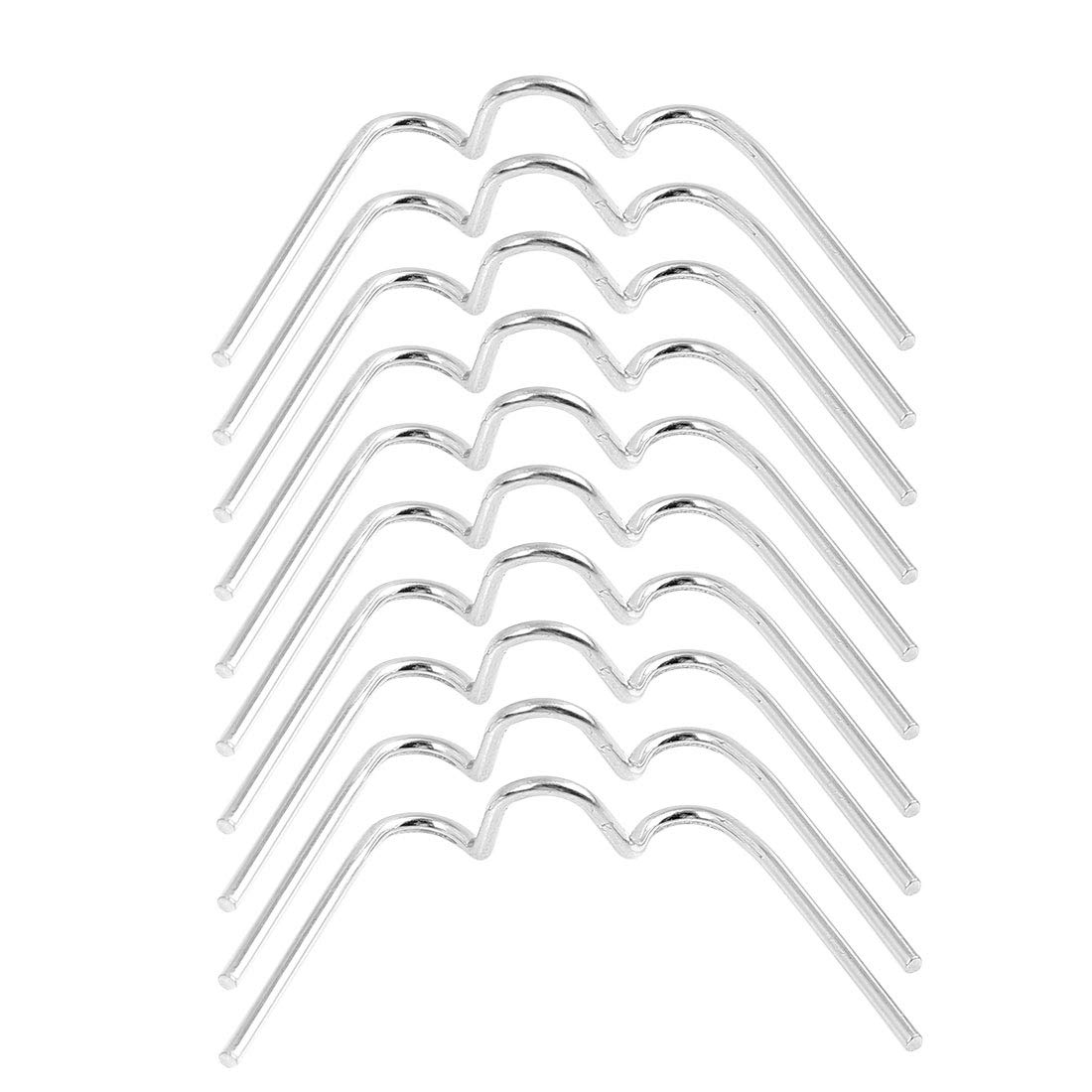 

uxcell Motorcycle Fastener Spring Clip Replacement for Round Headlight Universal 10pcs 5x2.5cm