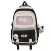 High-value wind schoolbag, junior high school girls backpack, high school students large-capacity cute dopamine backpack