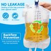 Catheter Bags for Men with 5PCS, Foley Catheter Leg Bags for Men 1000ML, Urine Bags for Easy Flip Drain Design