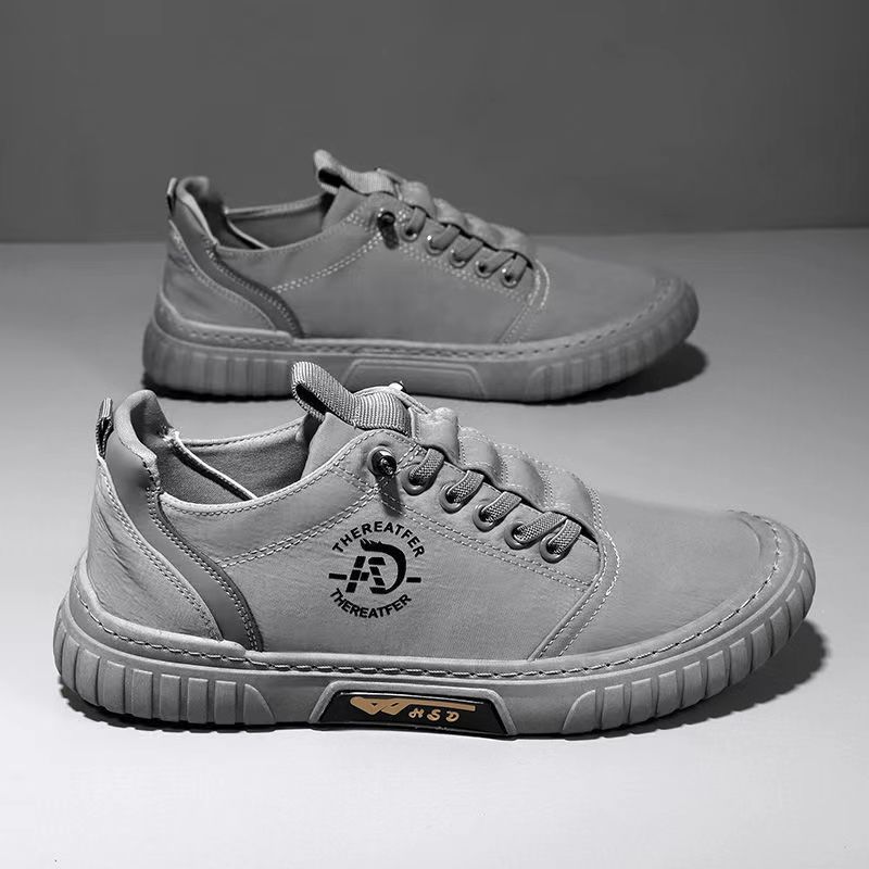 New Spring/Summer 2025 Men's Shoes Board Shoes Fish Silk Cloth  Board Anti slip Breathable Casual