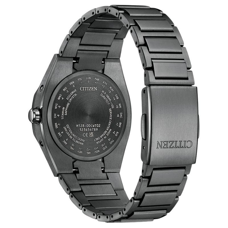 Citizen Seria Attesa impermeabilă 100 de metri calendar calendar perpetuu oră mondială solar cuarț curea super titan 39mm același stil pentru mine CB3045-61L