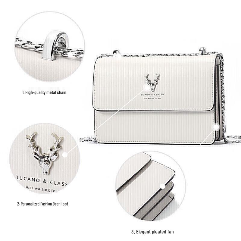 TUCANO Women's Small Square Chain Shoulder Bag