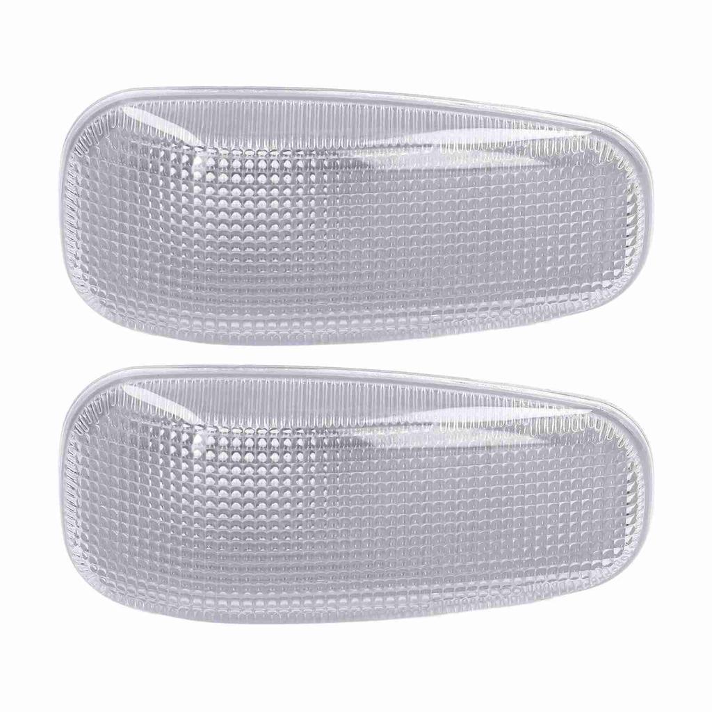 2PCS Side Turn Signal Light Lens with Gaskets Replacement for DODGE SPRINTER 2500 3500 2003‑2006White