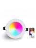 10W LEDs Recessed Lighting Downlight with IR Remote Control 16 Color 4 Flashing Modes Dimmable RGBW Floodlight Ceiling Light