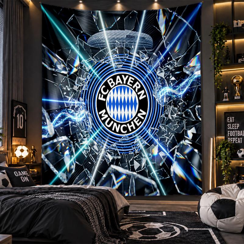 Arazzo da Appendere alla Parete Tessuto con Stampa del Bayern Monaco per Soggiorno Camera da Letto Decorazione per la Casa
