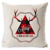 New Christmas Pillowcase Cushion Car Waist Protector Bedside Pillowcase Christmas Linen Pillowcase