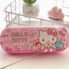 Hello Kitty Glasses Case Cute Girly Heart Leather Myopia Glasses Case Shockproof Anti-pressure Girls' Storage Glasses Box Gift