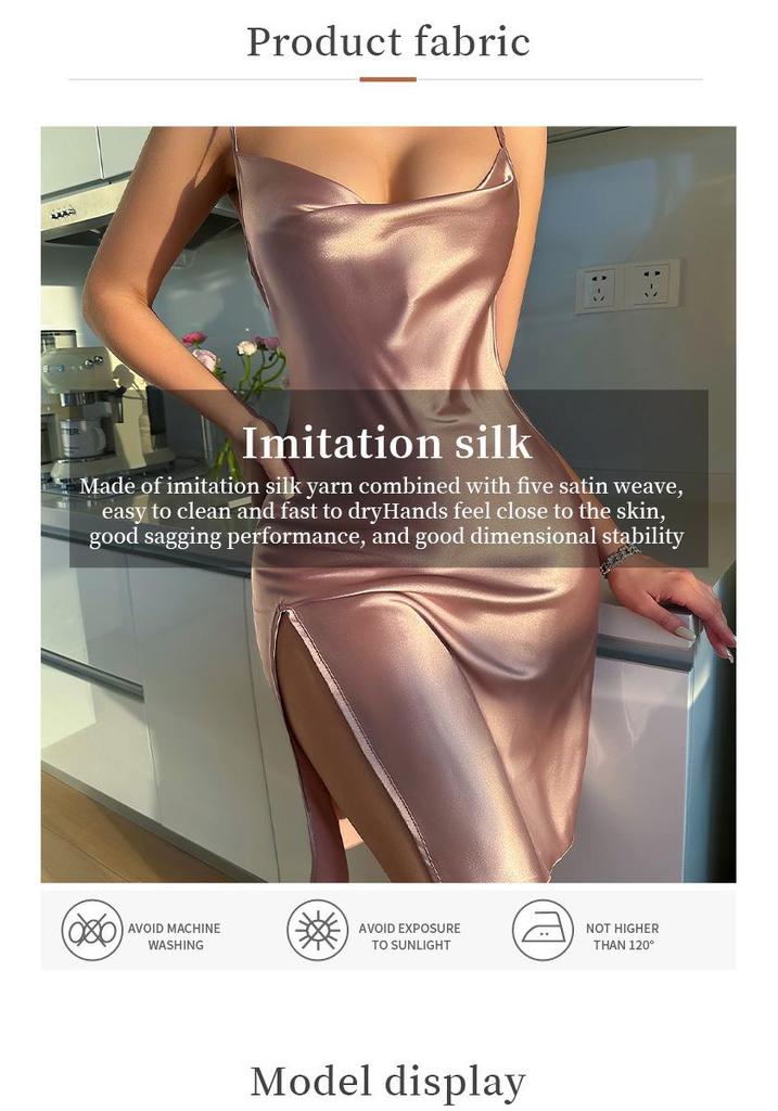 Spring Women's Lace-up Camisole Pajama Set with Summer Sexy Ice Silk Bathrobe