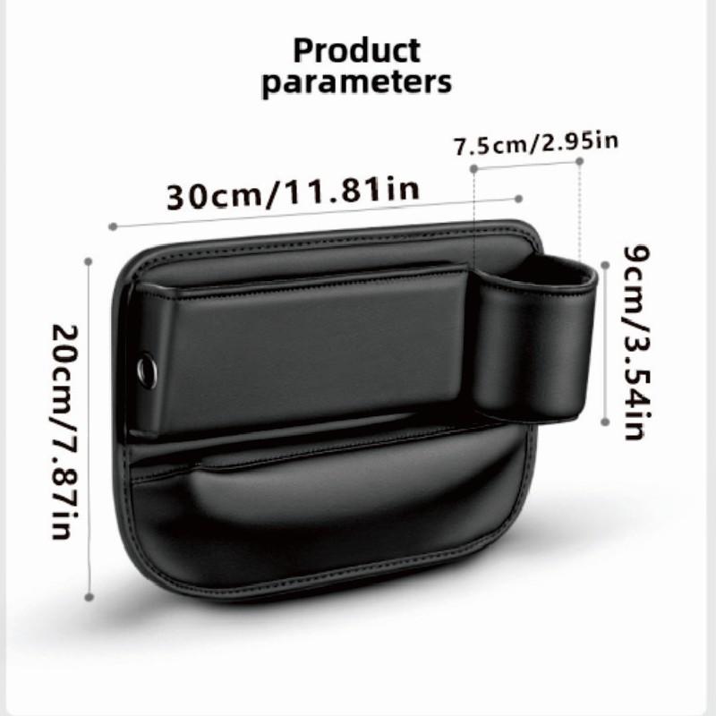 Car Interior Seat Gap Filler Multifunction Storage Box Glasses Coin Keys Card With Cup Phone Sundries Organizer Tray Accessories