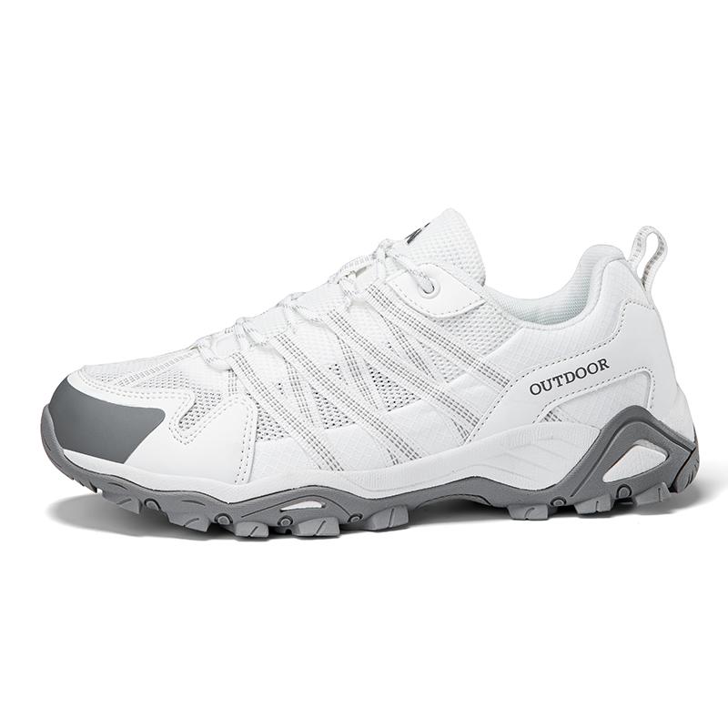 

Модная уличная обувь 2025 Лето Дышащая Удобная Высокое качество Большой размер Уличная обувь для скалолазания, пешего туризма, бездорожья, отдыха, бега 35 белый