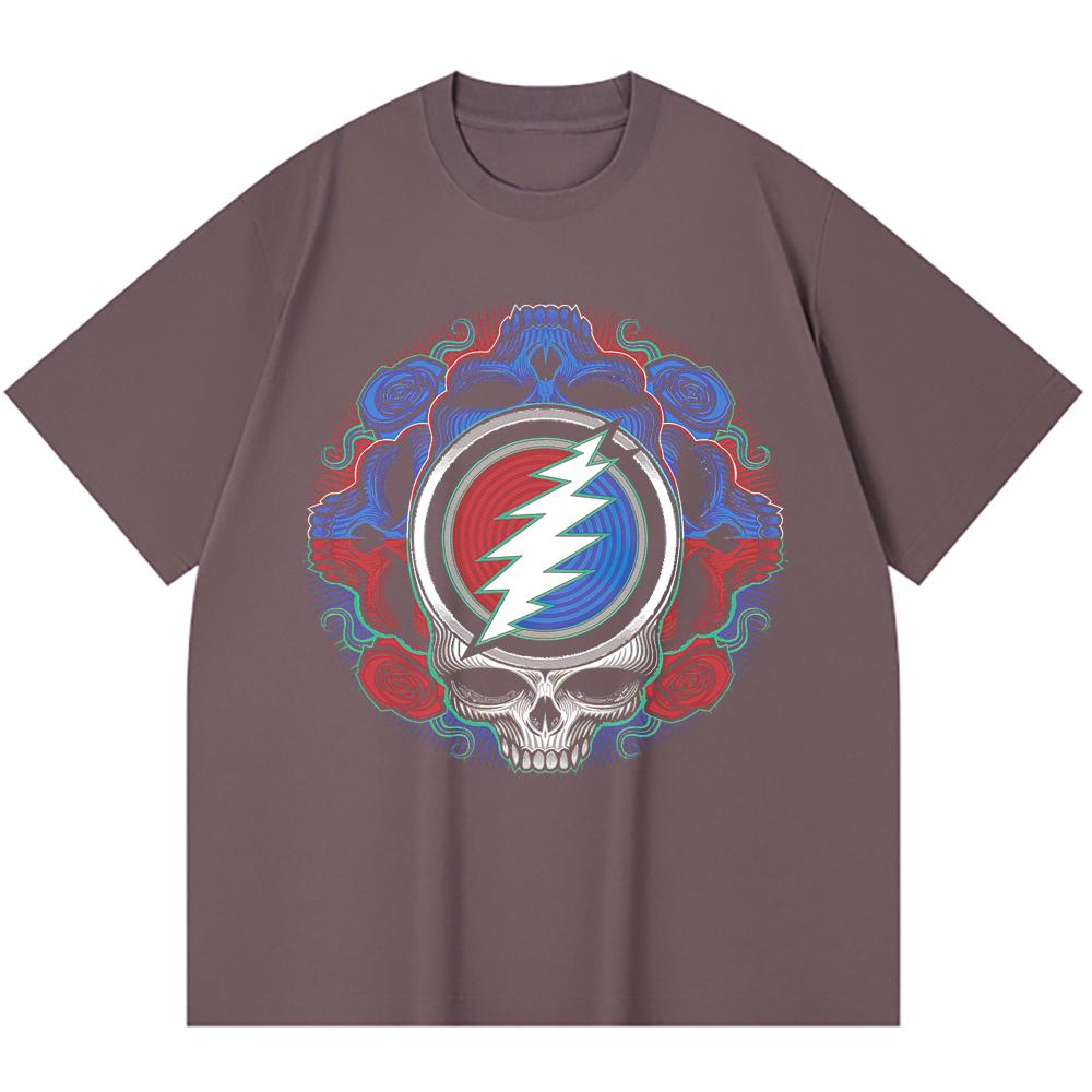230 Gsm 100% Cotton Heavy Metal T-Shirt  Rock Band Popular Music Print Unisex Heavy Cotton T Shirt