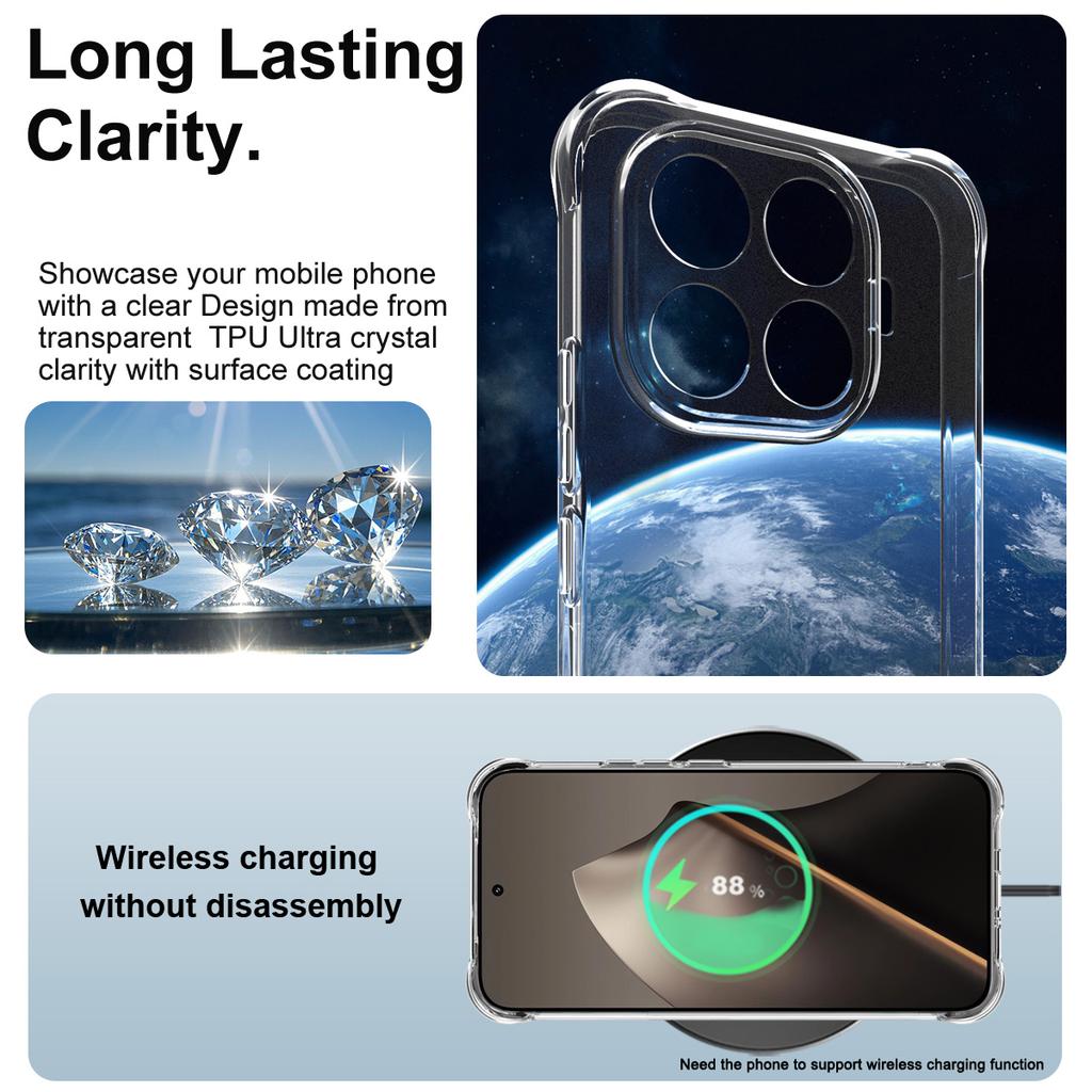 Pro Xiaomi MI 15T Pro 5G Pouzdro na telefon IMAK Nárazuvzdorné Měkké pouzdro