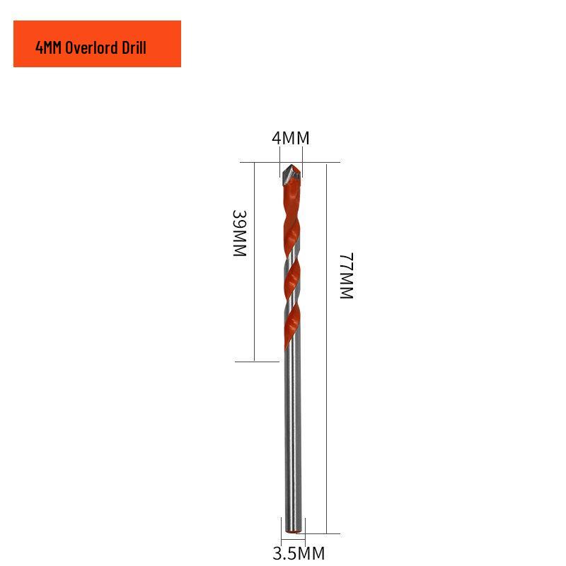 Home Improvement Ceramic Drill Bit with Triangular Handle - Suitable for Glass, Iron, Wall, and Metal Drilling