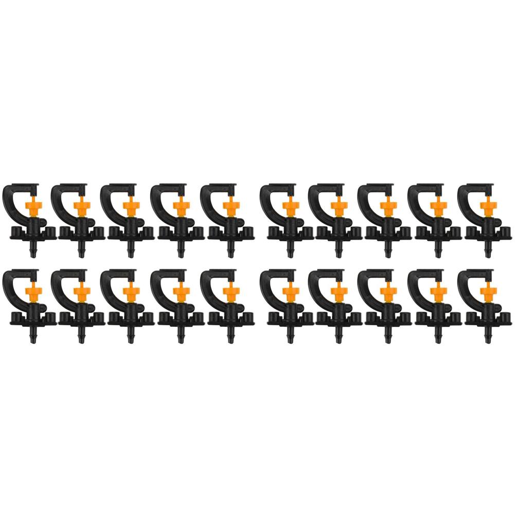 10/20pcs 360° Rotary G Type Micro Nozzle Sprinkler Garden Greenhouse Drip Irrigation Sprinkler Atomize for Lawn/Flowers/Plant