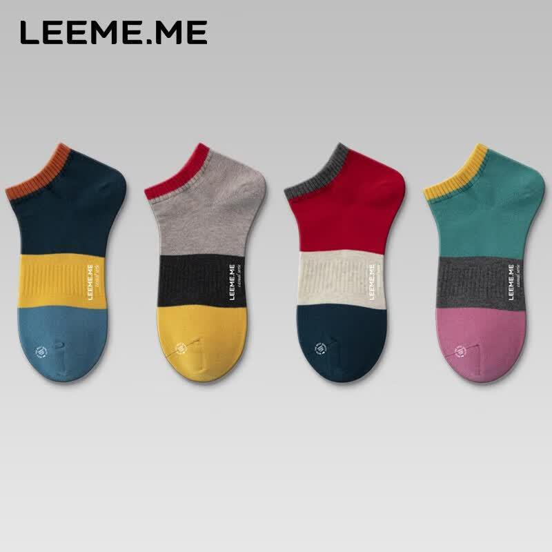 LiMi Men s Antibacterial No-Show Socks 4-Pack One Size