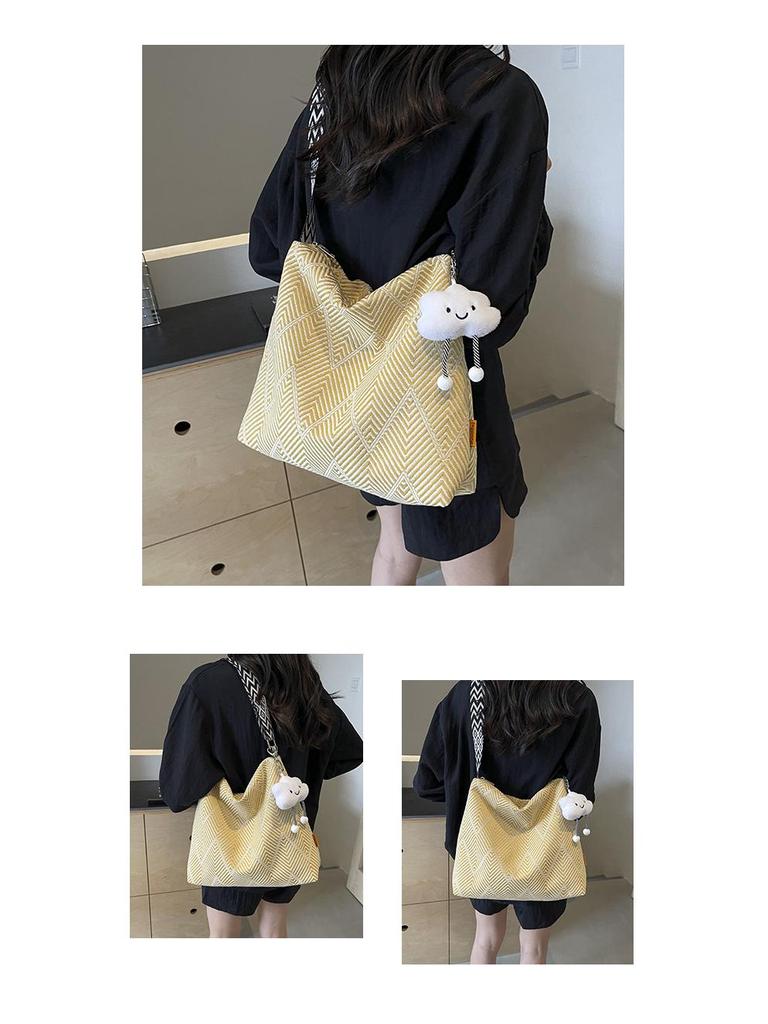 Women's Large Capacity Canvas Tote - 2025 New Summer Crossbody, Casual & Versatile for Students