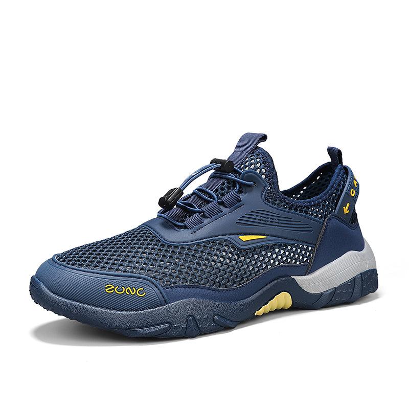 

Sports and leisure men s shoes summer new quick-drying mesh hollow breathable trend comfortable student running men s trendy shoes 39
