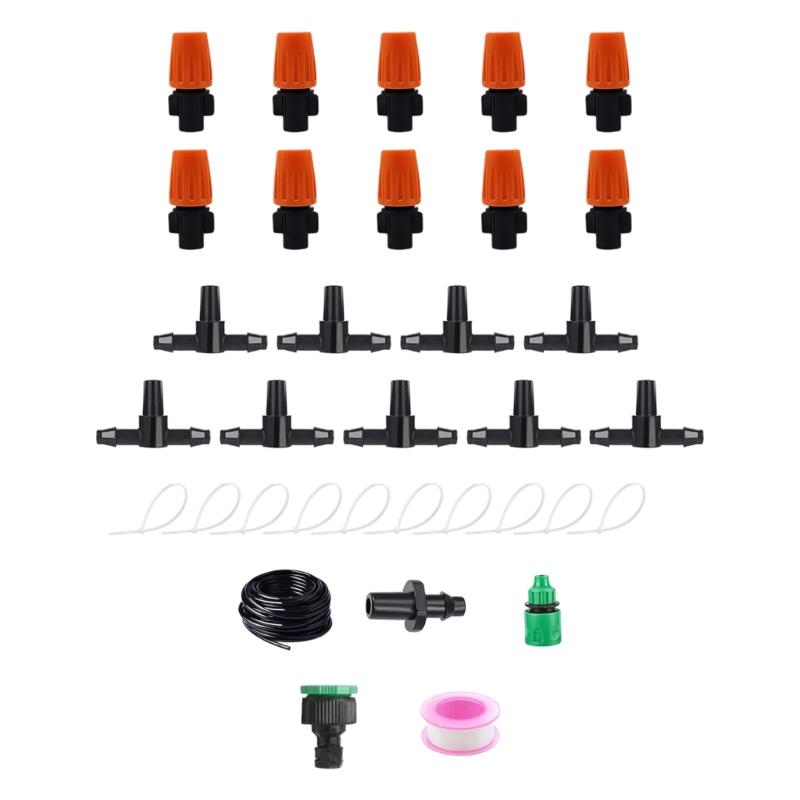 Adjustable Angled Garden Sprinkler Set Drip Irrigation System Heat Resistant For Efficient Watering In Yard And Lawns