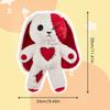 29cm Cartoon Animal Shape Plush Toy Stuffed Heart Long Eared Rabbit Bunny Doll Throw Pillow Stuffed Plush Rabbit Toys For Girls