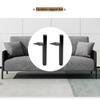 4pcs Modern Matte Black Metal Furniture Legs, 15cm Support Feet for Bed and Cabinet Hardware Accessories, Legs for Furniture