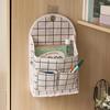 Hanging Bag Wall Mounted Large Capacity Cotton Flax Hook Design Hanging Organizer for Bathroom