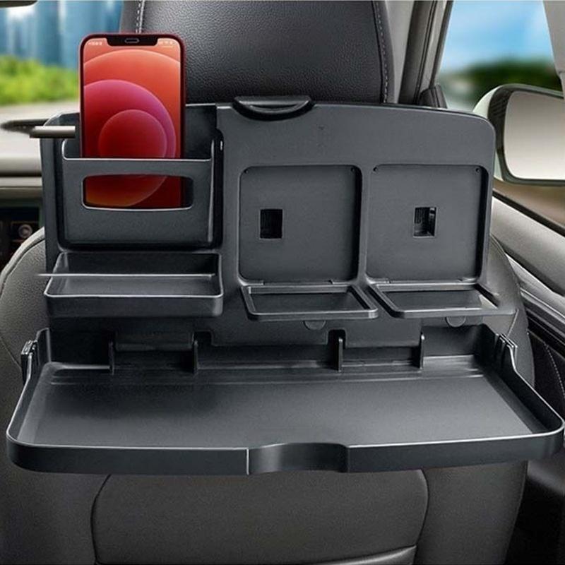 1Pcs Auto Interior Accessories Universal Car Dining Tray Tray With Cup Holder And Phone Storage Backseat Organizer Tray