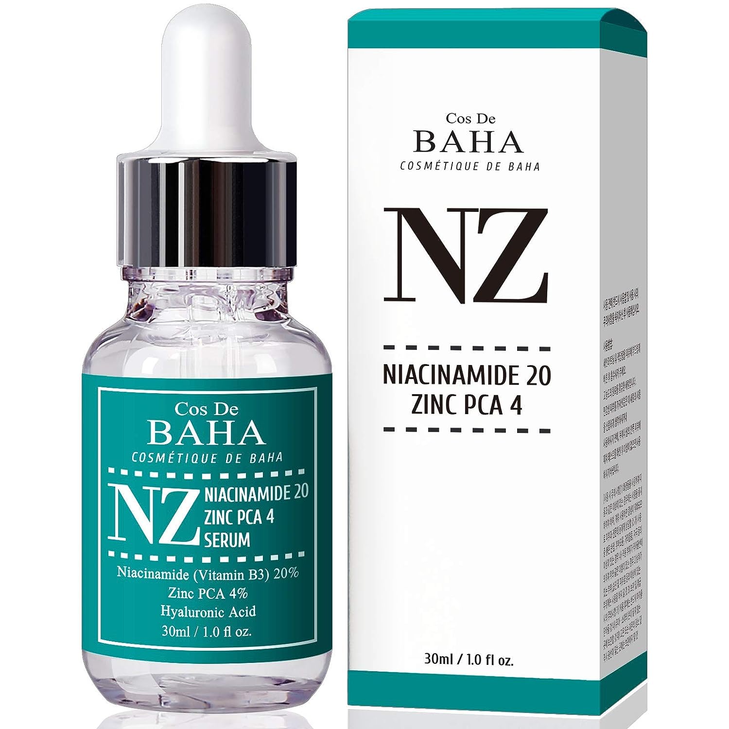 

[Cos De BAHA] NZ Ниацинамид 20% + Цинк PCA 4% Сыворотка 30 мл