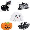 Halloween Theme Hair Claw Clip for Adult Kids Bat/Blackcat/Pumpkin SharkClips Hair Styling Accessories Party Headdress