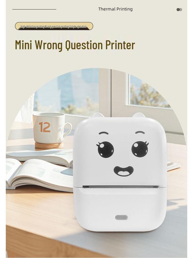 Children's Mini Bluetooth Pocket Printer: Portable Thermal Photo & Label Maker