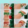 Christmas Charm Bracelets Set With Snowflake Reindeer Santa Claus For Holiday Gift Giving