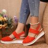 Women Closed Toe Wedge Sandals Women Summer Buckle Strap Gladiator Shoes Woman Fashion Espadrilles Platform Sandalias Mujer