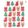 Baking Adornment Package Label Merry Christmas Countdown Gift Felt Sticker Christmas Label Xmas Ornament Advent Calendar Number
