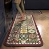 Carpet for Kitchen Floor Mat Waterproof PVC Leather Rug Oil-proof Non-slip Carpets Checkered Rugs American Style Home Decor Mats