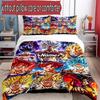 3pcs Duvet Cover Set (1*Duvet Cover + 2*Pillowcase, Without Core), Custom Name Dragon Ball Z Pattern Bedding Set, Home Bedroom Decor Gift