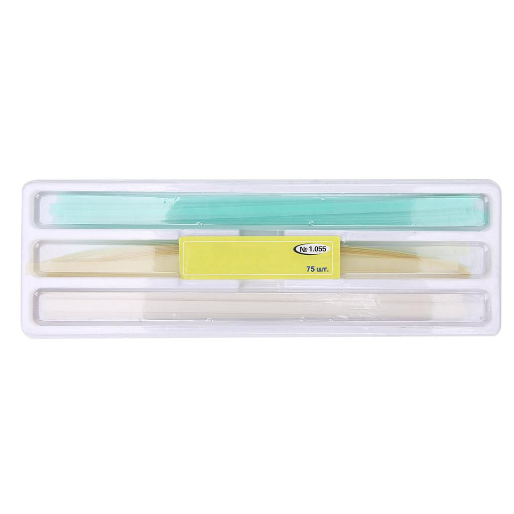 75 pz Scatola Professionale Dentale Abrasiva Dentale Finitura Lucidatura Strisce Accessorio