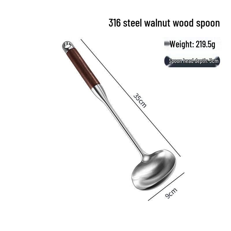 ZISIZ Wok Spatula and Ladle Set