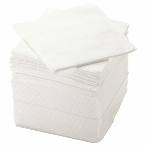 IKEA White Paper Napkin, Single, 30x30 cm, 104.591.68